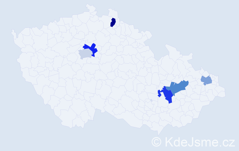 Jméno: 'Feim', počet výskytů 6 v celé ČR