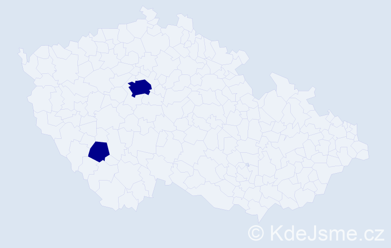 Jméno: 'Marie Renata', počet výskytů 2 v celé ČR