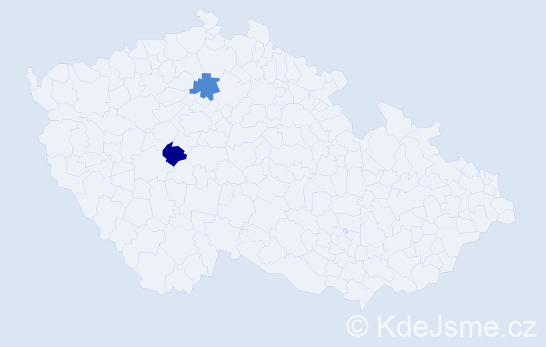 Jméno: 'Petr Eduard', počet výskytů 2 v celé ČR