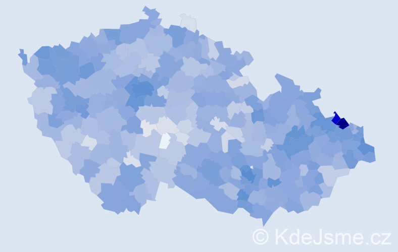 Jméno: 'Vilém', počet výskytů 6701 v celé ČR