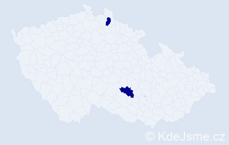 Jméno: 'Jan Norman', počet výskytů 2 v celé ČR