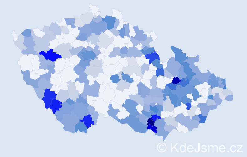 Jméno: 'Benedikt', počet výskytů 402 v celé ČR