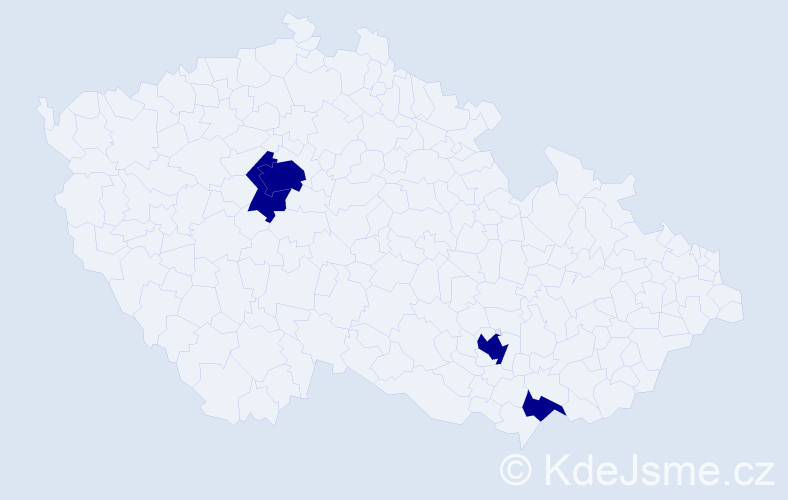 Jméno: 'Samuel Jakub', počet výskytů 4 v celé ČR