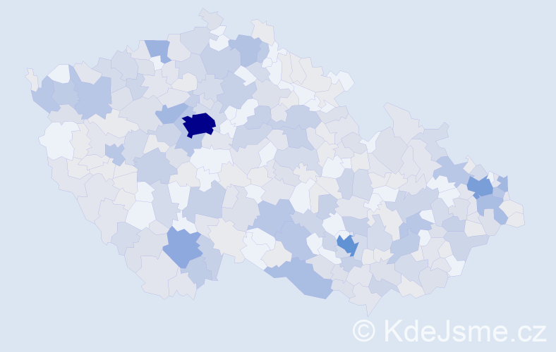 Jméno: 'Albína', počet výskytů 672 v celé ČR