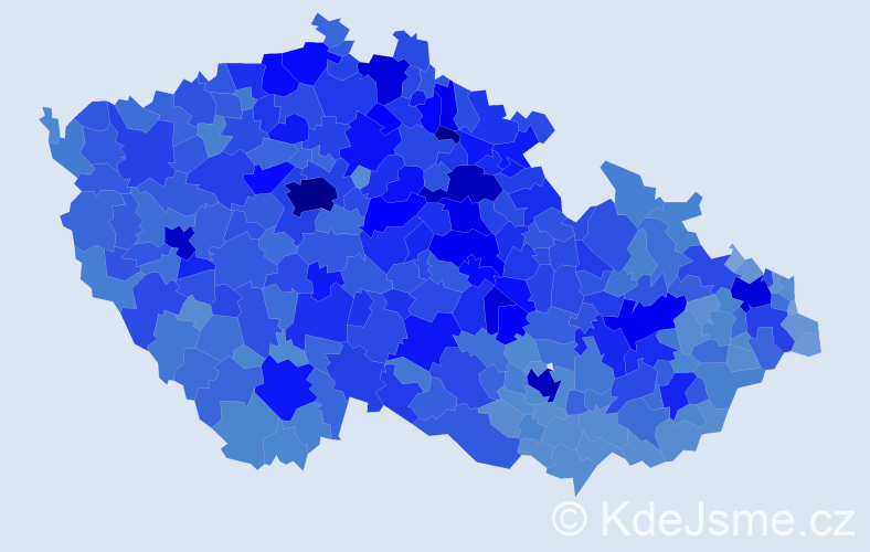 Jméno: 'Věra', počet výskytů 107388 v celé ČR