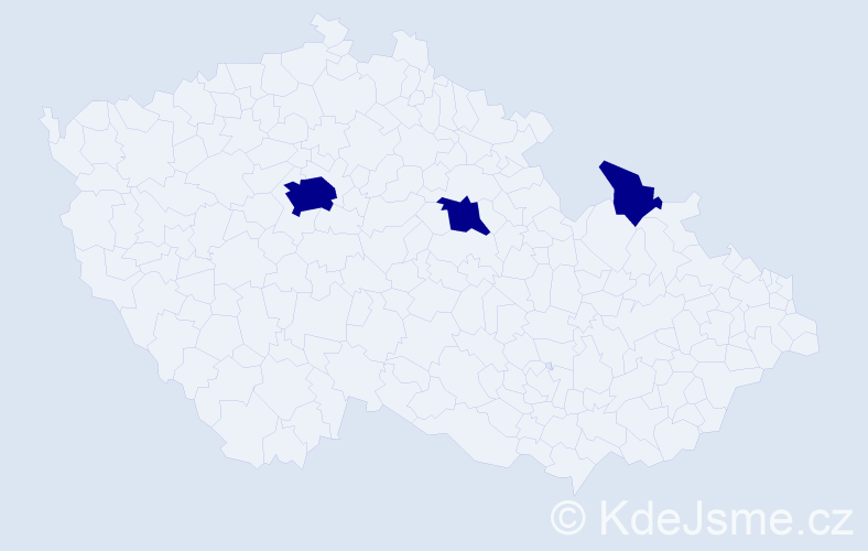 Jméno: 'Stojčo', počet výskytů 3 v celé ČR