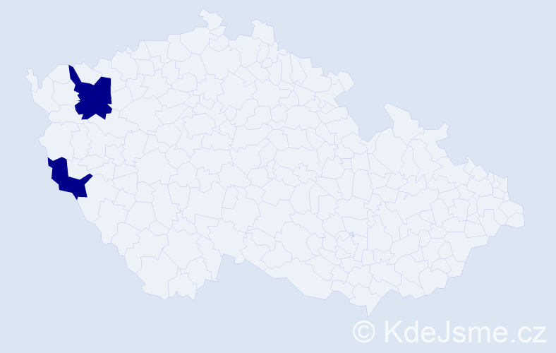 Jméno: 'Iboľa', počet výskytů 2 v celé ČR