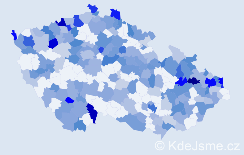 Jméno: 'Samanta', počet výskytů 474 v celé ČR