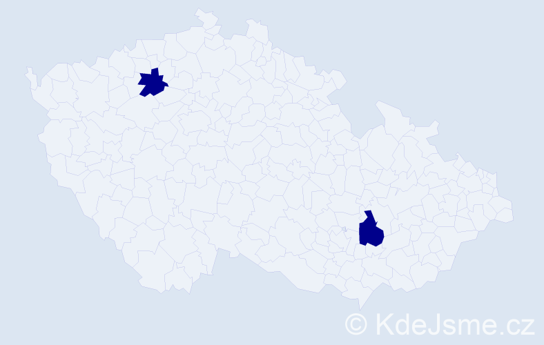 Jméno: 'Diminik', počet výskytů 2 v celé ČR