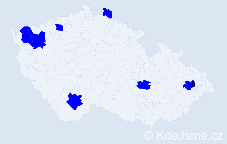 Jméno: 'Heide', počet výskytů 10 v celé ČR
