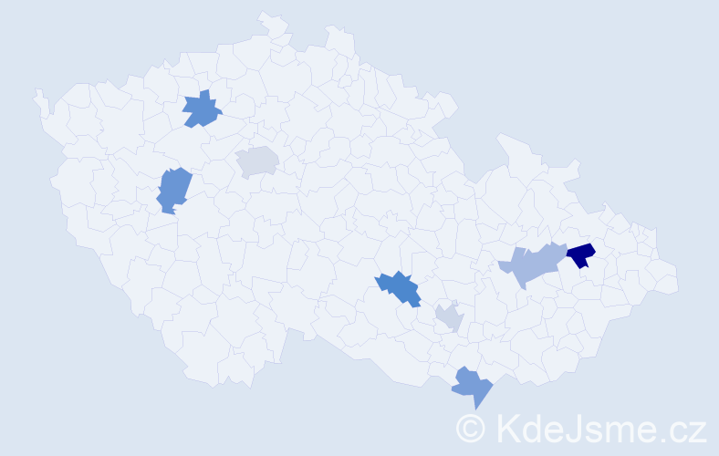 Jméno: 'Leia', počet výskytů 9 v celé ČR