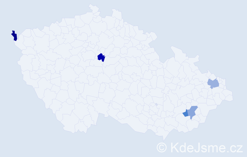 Jméno: 'Xuan Mai', počet výskytů 6 v celé ČR