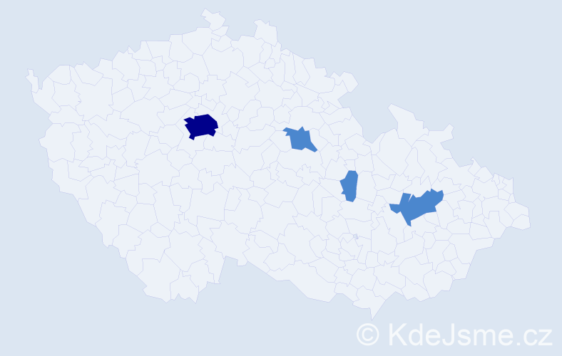 Jméno: 'Pierluigi', počet výskytů 6 v celé ČR