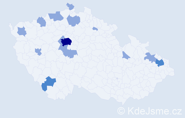 Jméno: 'Lan Anh', počet výskytů 21 v celé ČR