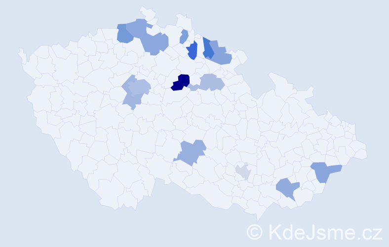 Jméno: 'Marijana', počet výskytů 22 v celé ČR