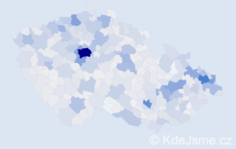 Jméno: 'Klaudie', počet výskytů 2213 v celé ČR