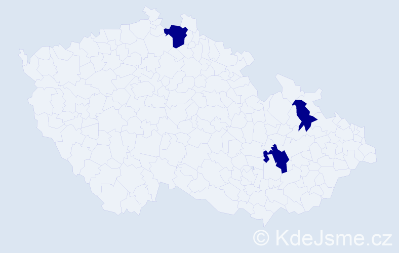 Jméno: 'Ireneus', počet výskytů 3 v celé ČR