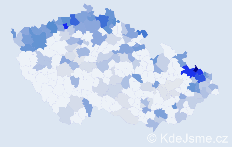 Jméno: 'Liana', počet výskytů 421 v celé ČR