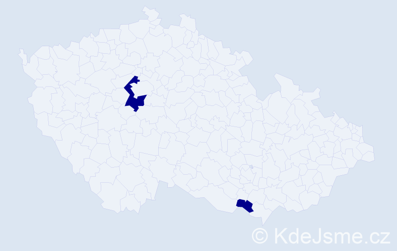 Jméno: 'Julia Lea', počet výskytů 2 v celé ČR