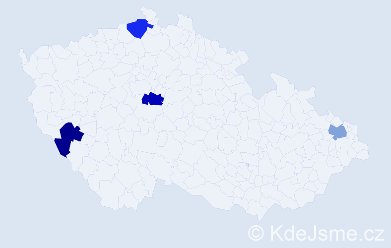 Jméno: 'Xuan Tai', počet výskytů 4 v celé ČR