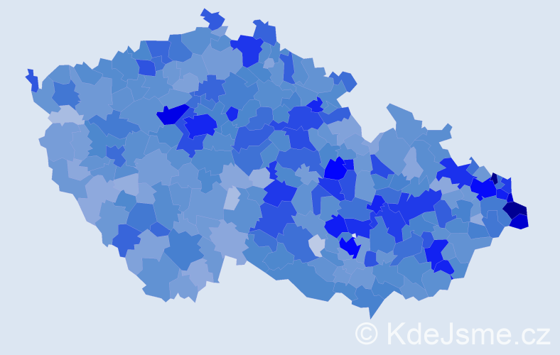 Jméno: 'Jolana', počet výskytů 6510 v celé ČR