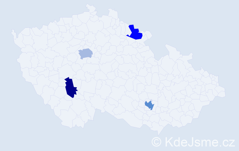 Jméno: 'Laurence', počet výskytů 6 v celé ČR