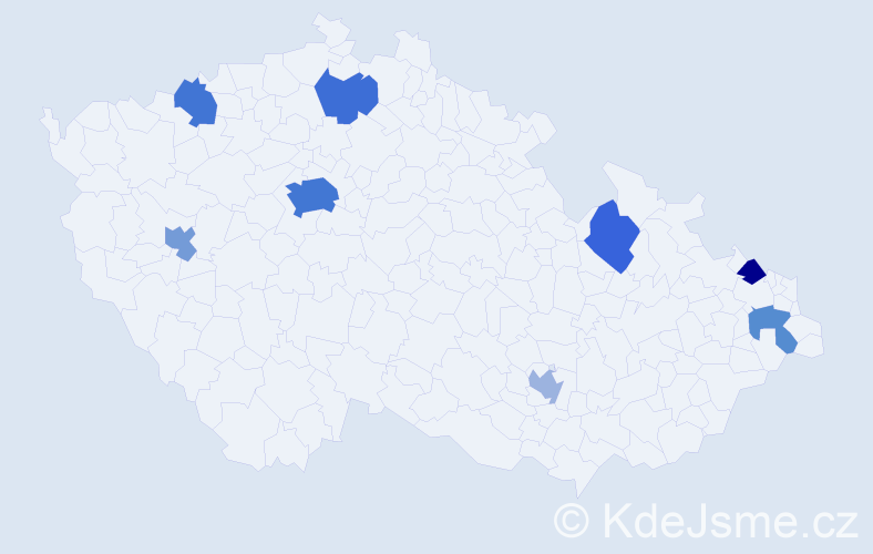 Jméno: 'Esad', počet výskytů 16 v celé ČR