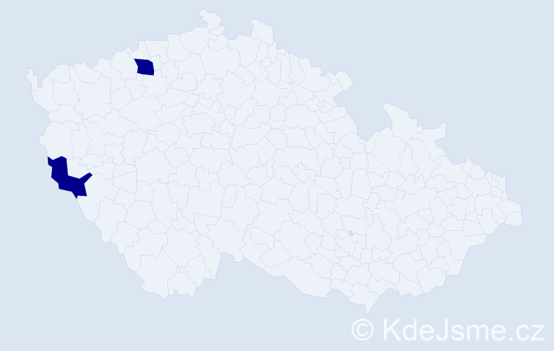 Jméno: 'Ivan Martin', počet výskytů 2 v celé ČR