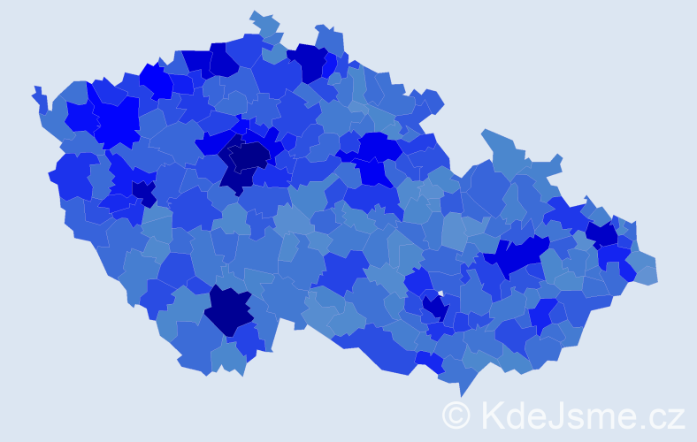 Jméno: 'Michaela', počet výskytů 78823 v celé ČR