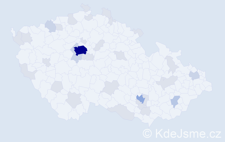 Jméno: 'Tanja', počet výskytů 64 v celé ČR