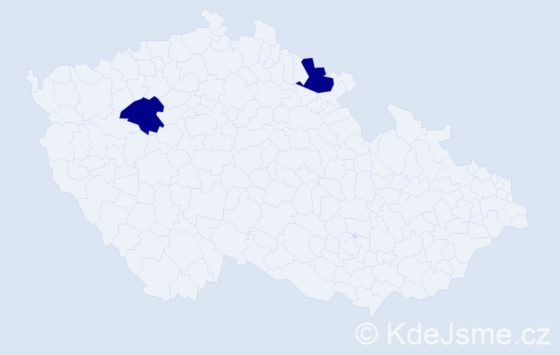 Jméno: 'Kim Ngoc', počet výskytů 2 v celé ČR