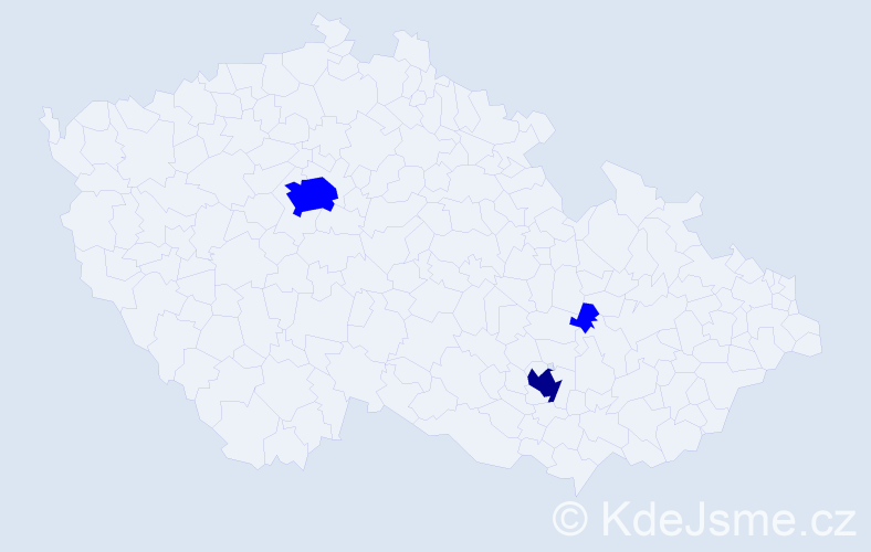Jméno: 'Mária Anna', počet výskytů 4 v celé ČR