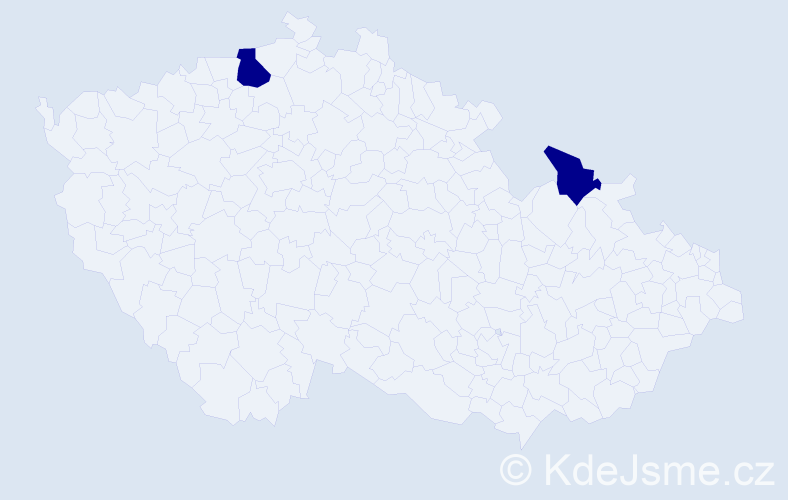 Jméno: 'Le Huyen', počet výskytů 2 v celé ČR
