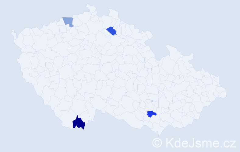 Jméno: 'Quang Tam', počet výskytů 4 v celé ČR