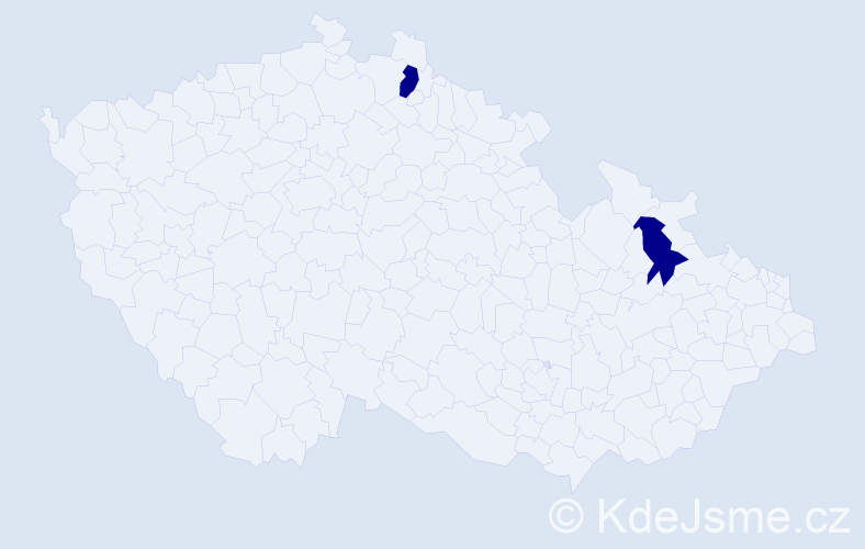 Jméno: 'Nicolas Thomas', počet výskytů 2 v celé ČR