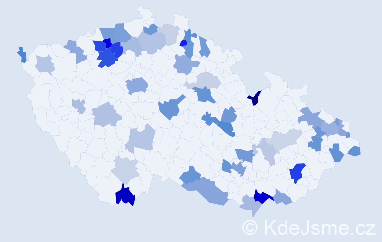 Jméno: 'Ria', počet výskytů 108 v celé ČR