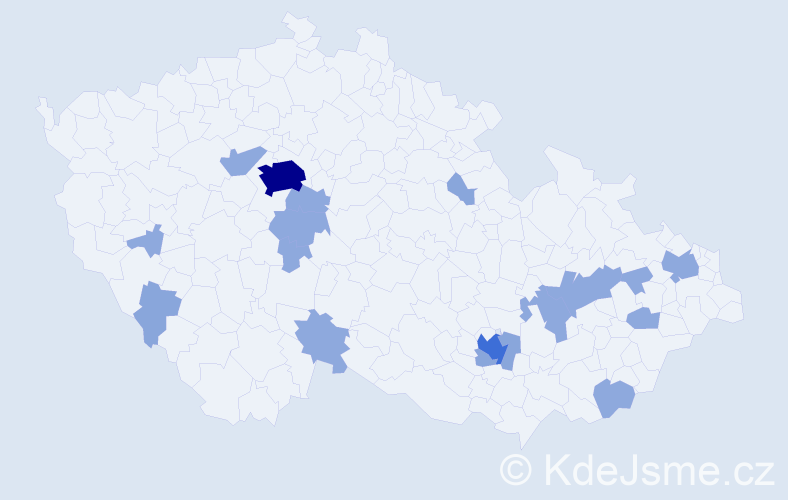Jméno: 'Wendy', počet výskytů 32 v celé ČR