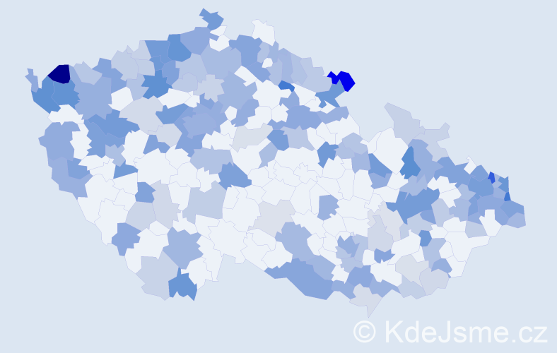 Jméno: 'Valéria', počet výskytů 358 v celé ČR