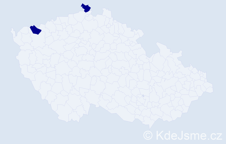 Jméno: 'Andreas Daniel', počet výskytů 2 v celé ČR