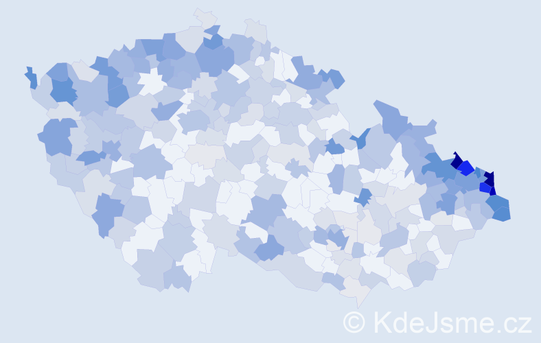 Jméno: 'Ervín', počet výskytů 931 v celé ČR