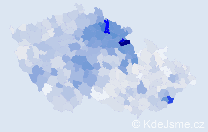 Jméno: 'Lidmila', počet výskytů 2810 v celé ČR
