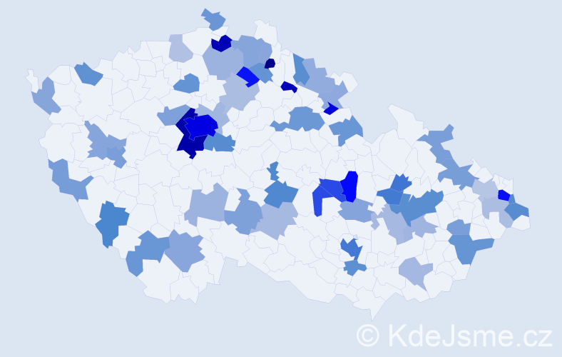 Jméno: 'Jonatan', počet výskytů 138 v celé ČR