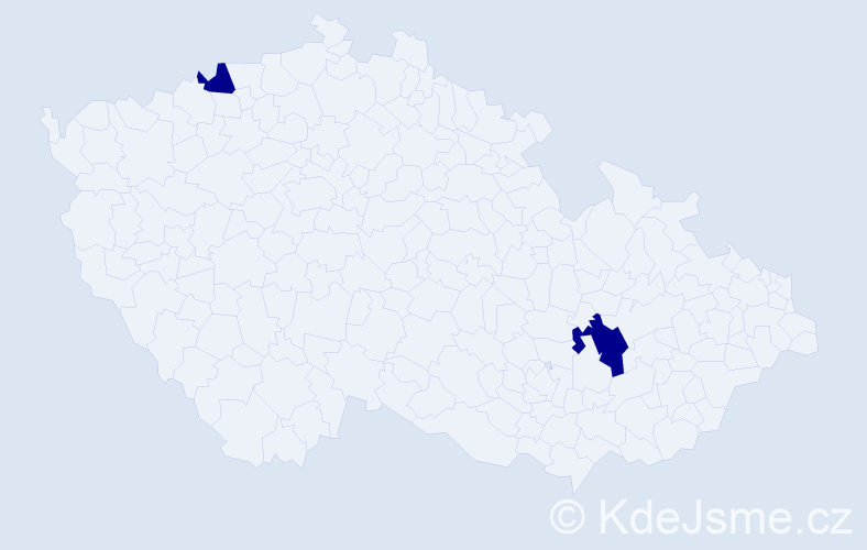Jméno: 'Peter Samuel', počet výskytů 2 v celé ČR