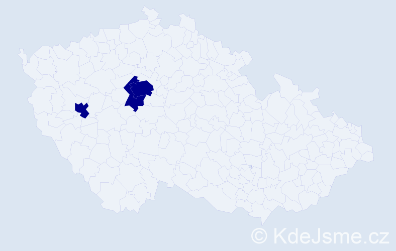 Jméno: 'Gulchehra', počet výskytů 3 v celé ČR