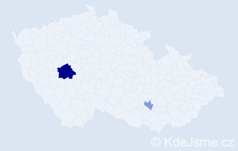 Jméno: 'Karl Michael', počet výskytů 2 v celé ČR