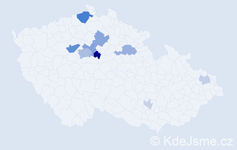 Jméno: 'Arsen', počet výskytů 15 v celé ČR