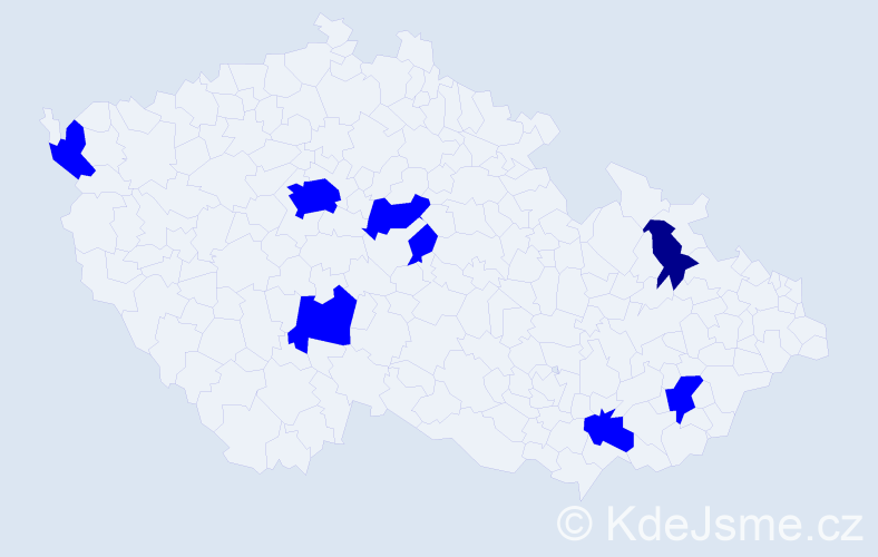 Jméno: 'Jan Mikuláš', počet výskytů 9 v celé ČR