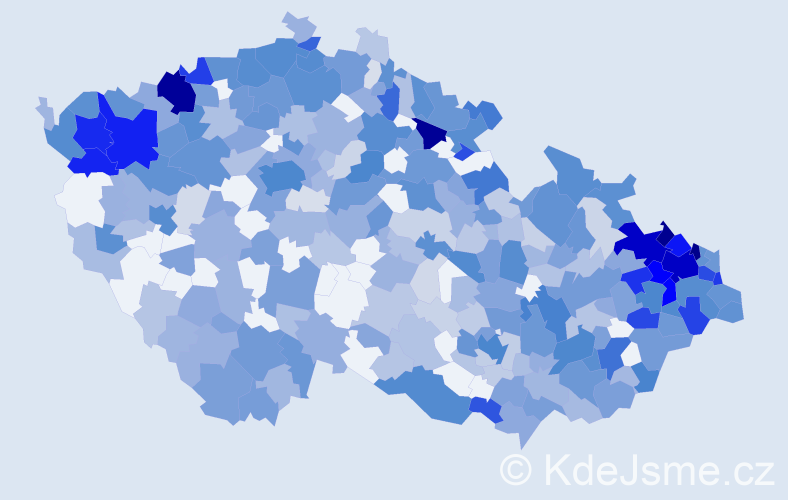 Jméno: 'Irma', počet výskytů 1031 v celé ČR