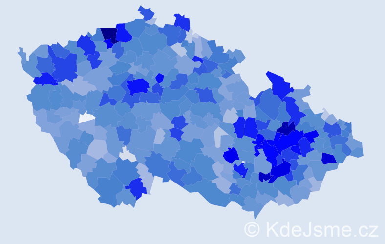 Jméno: 'Bedřich', počet výskytů 5771 v celé ČR