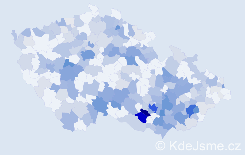 Jméno: 'Milana', počet výskytů 558 v celé ČR